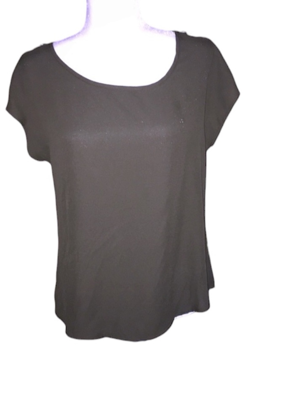 Olive Green Agaci Silk Top